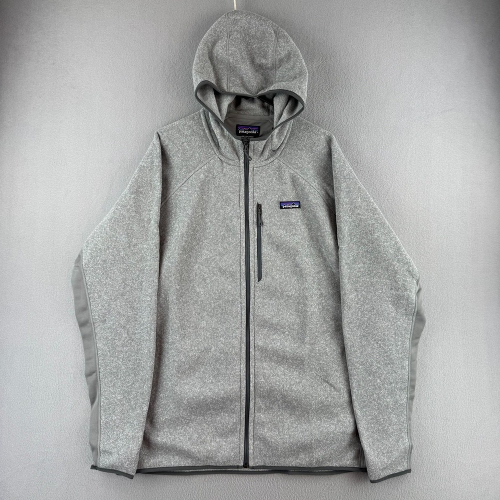 Patagonia Jacket Mens 2XL Gray Performance Better Sweater Hoodie Hoody Full Zip